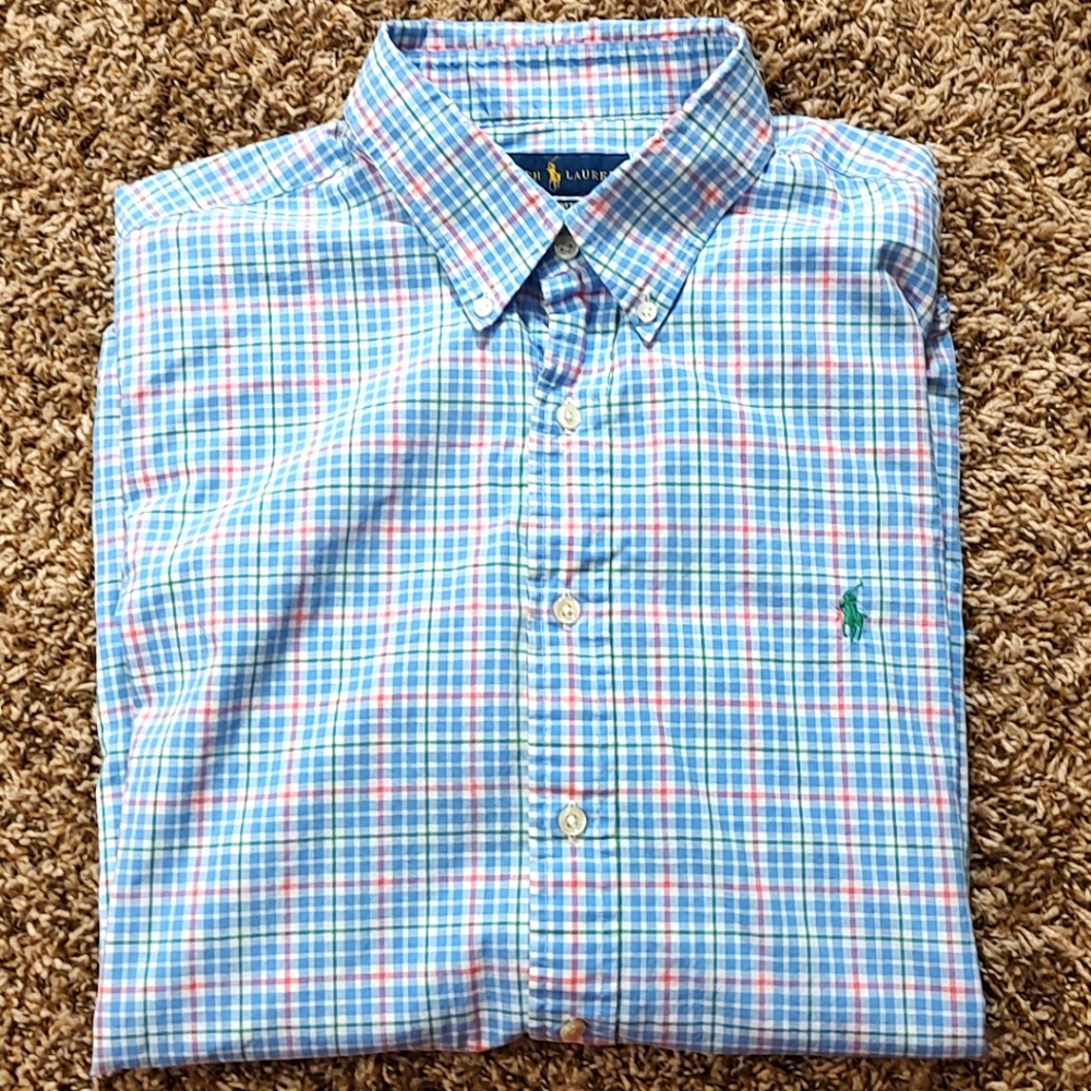 Polo by Ralph Lauren Blue Plaid Button-Down Shirt